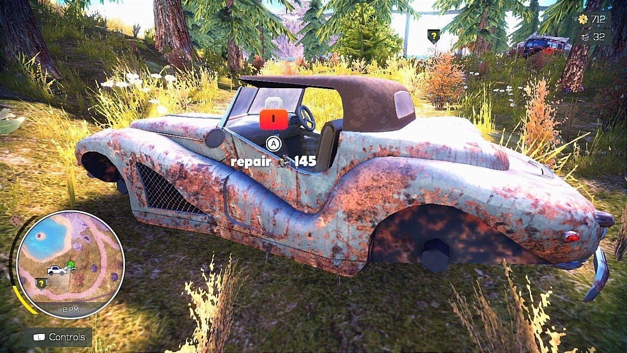 Building Moon The Vintage Car From Wreck | Off The Road Unleashed Nintendo Switch Gameplay HD