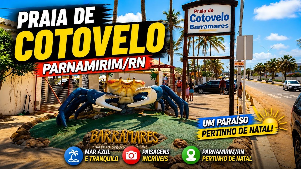 Praia do Cotovelo, em Parnamirim/RN,