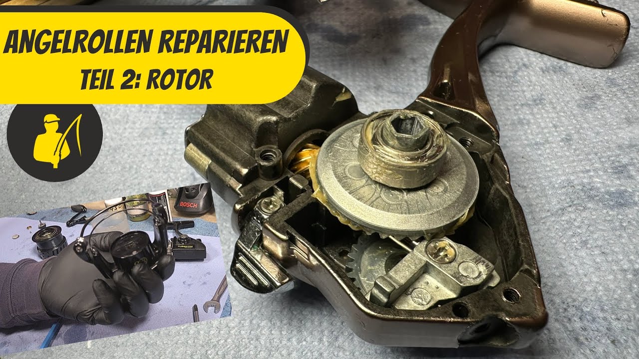 Angelrollen reparieren Teil 2  - Rotor