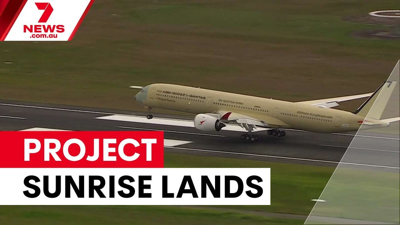 Qantas творит историю: первый испытательный полет в рамках проекта Project Sunrise | 7NEWS
