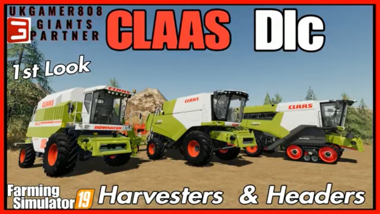 CLAAS DLC fs19 Claas Harvesters & Headers fs19 Claas dlc fs19 #fs19modreview