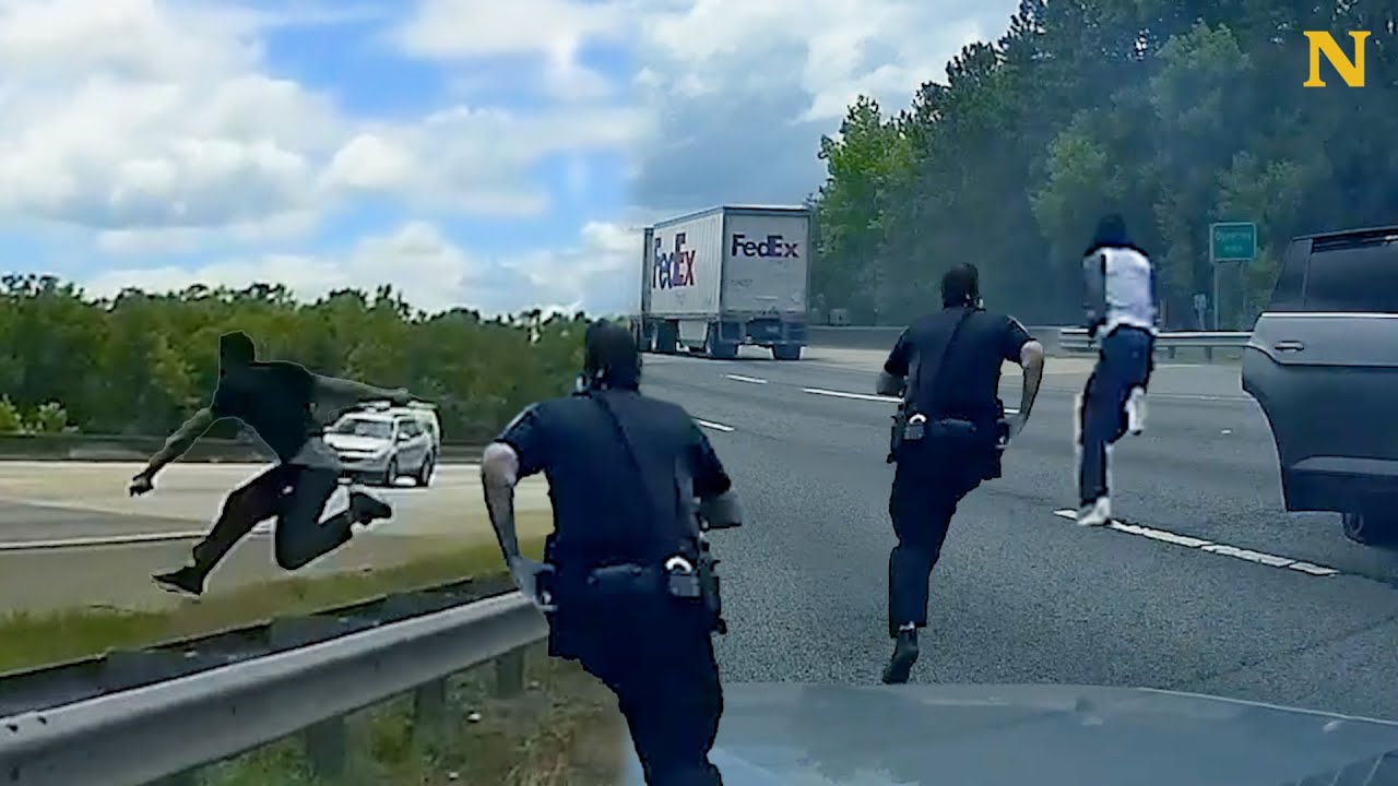 Dashcam Captures Intense Police Chase 😳👮🏼&zwj;♂️