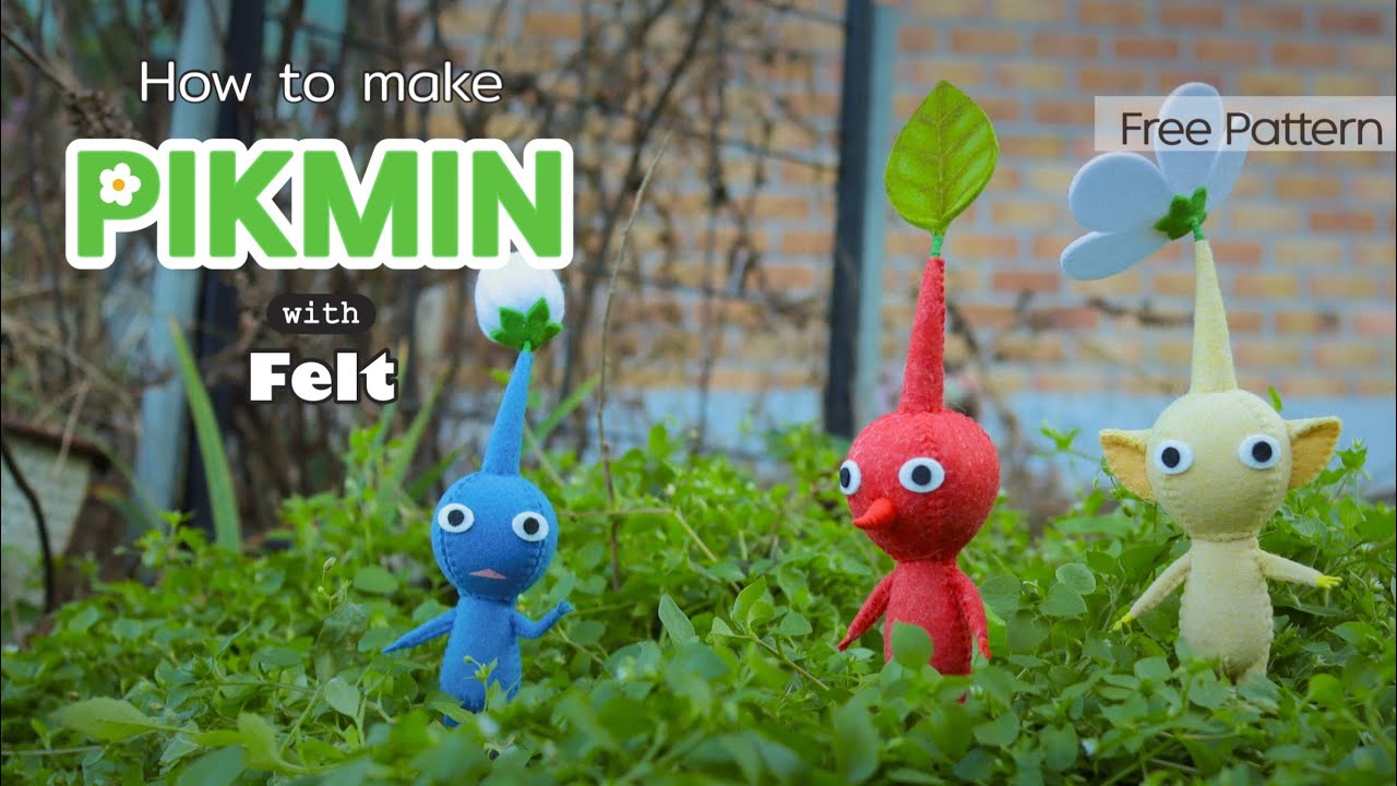 [도안 공유]피크민펠트인형 만들기/Pikmin felt doll/ピクミン/フェルト