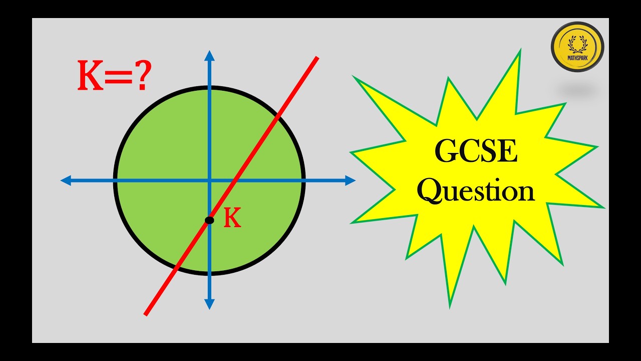 Circle Geometry: Find K Step-by-Step (GCSE Exam Question)