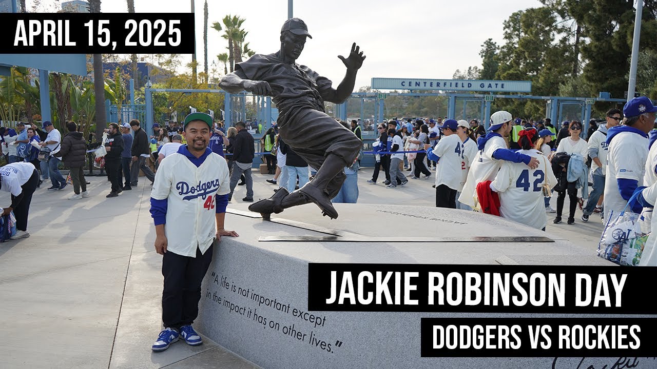 Jackie Robinson Day Vlog - Dodgers vs Rockies 4/15/2025