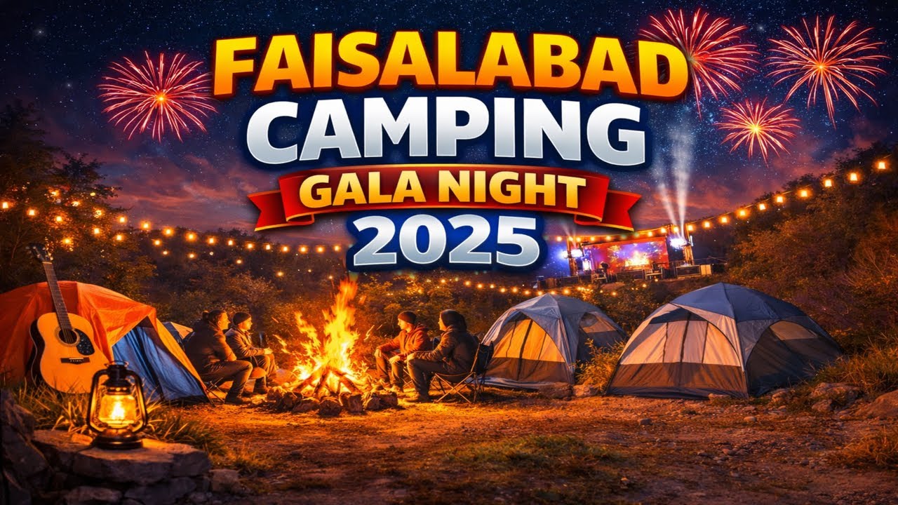 Epic Camping Gala Night in Faisalabad | Pakistan Camping Vlog with Bikers & Tourists 🔥