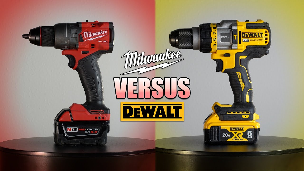 Milwaukee vs DeWalt Hammer Drill - Flexvolt DCD999 vs M18 Fuel 2904