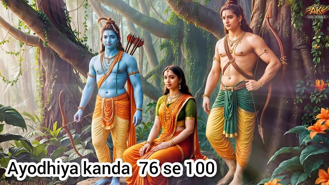 Ayodhiya Kand Sarg 76 se 100 | रामायण हिंदी | श्रीराम वनवास की पीड़ा | Ramayan Katha