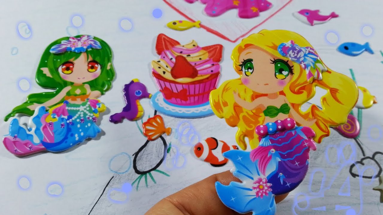 Hướng dẫn cách tạo câu chuyện Sticker/ CUỘC PHIÊU LƯU CỦA NÀNG TIÊN CÁ/Bộ váy thần kỳ