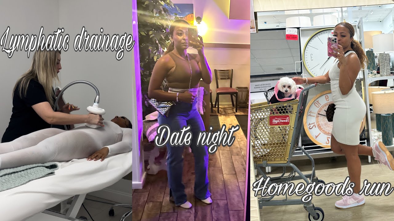 VLOG: Getting Lymphatic drainage, Preparing for the move, Homegoods run, & going out!