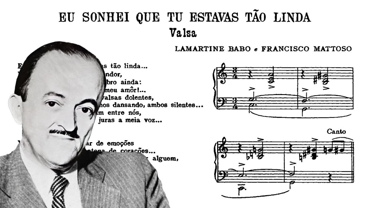 Lamartine Babo - Eu sonhei que tu estavas tão linda (Cecília Bengio, piano)