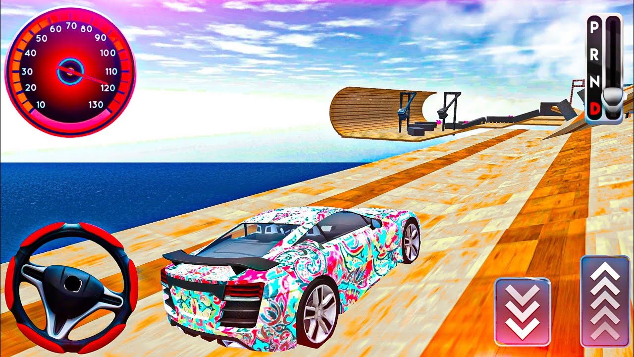 Mega Ramp Car Stunts Race Game 3D || Super Car Drive In Stunt Android Gameplay Part- 3