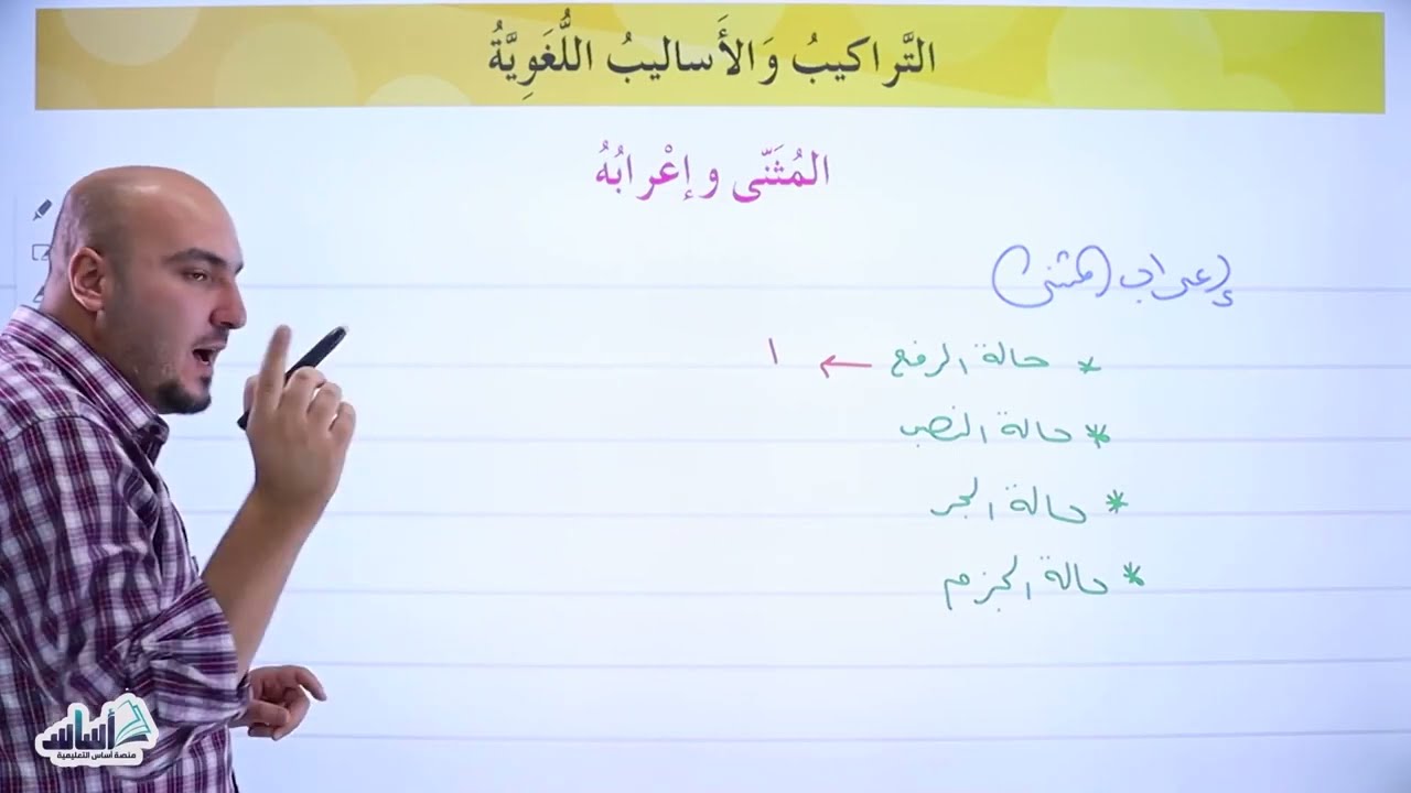 المثنى وإعرابه - عربي      صف سادس 6       الأستاذ إبراهيم حجاج