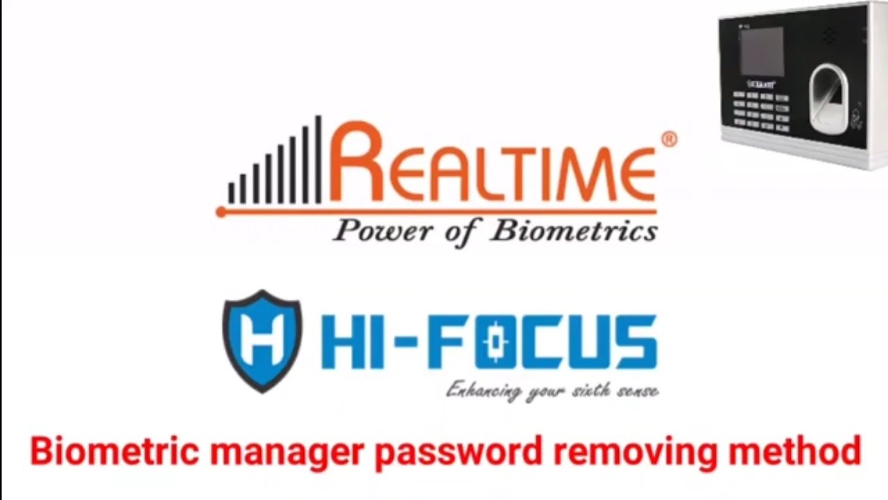 How to Reset Biometric || How to remove admin finger || manager mancel || Realtime || Hifocus