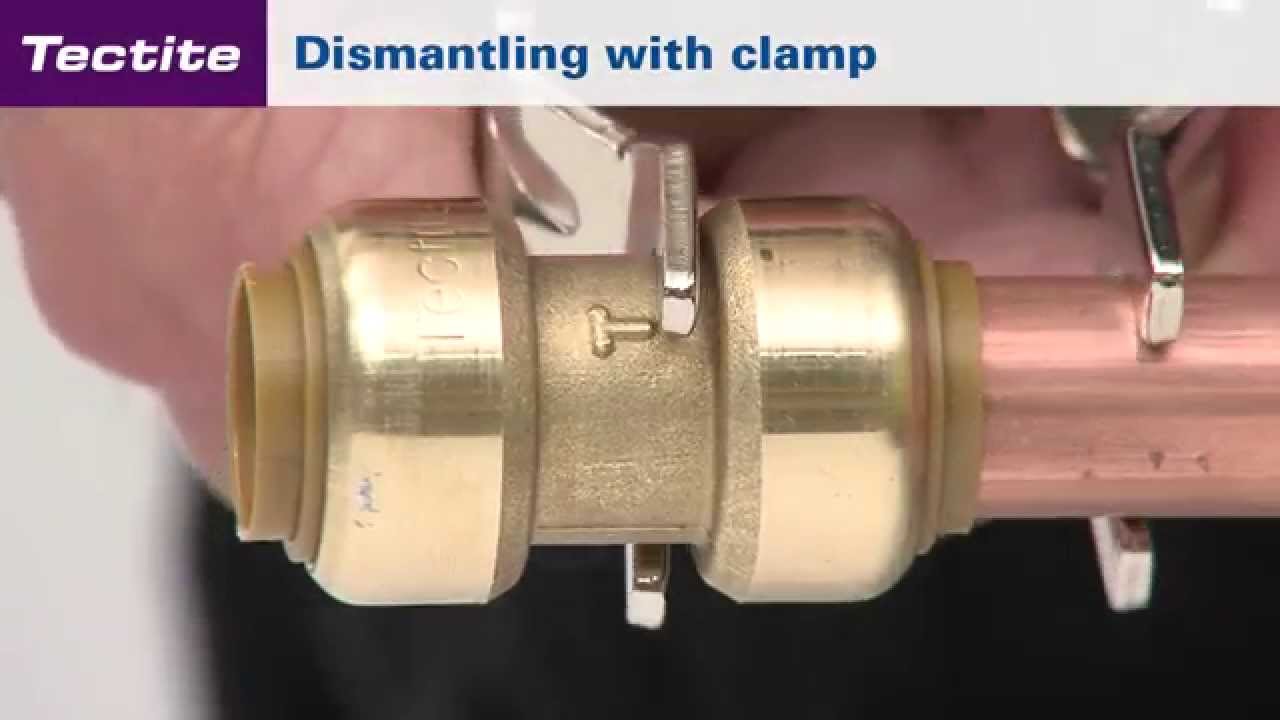 Assembly of a push-fit system: Tectite by COMAP