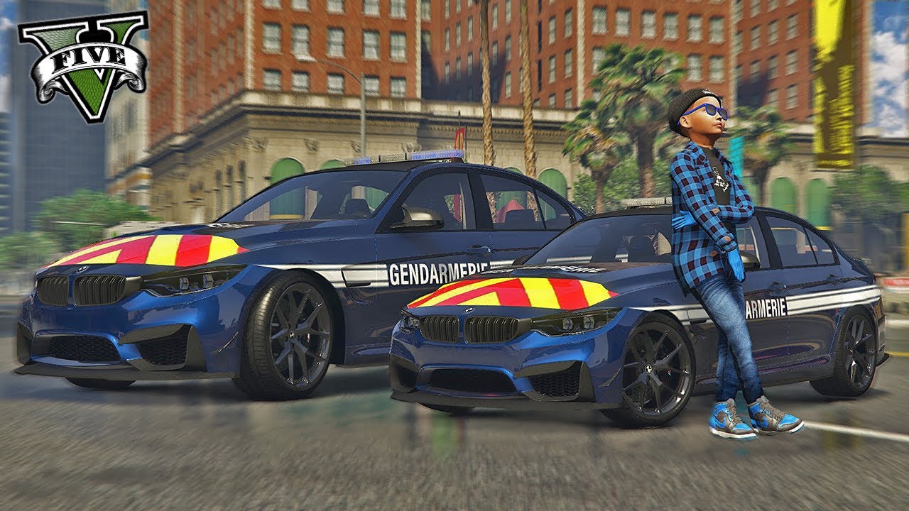 UN ENFANT GENDARME GÈRE UN BRAQUAGE EN MINI BMW M3 F80 CS | GTA V RP MOD