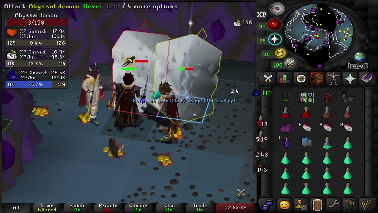 Abyssal demon - Goading - AFK - ~90k slayer xp/hr