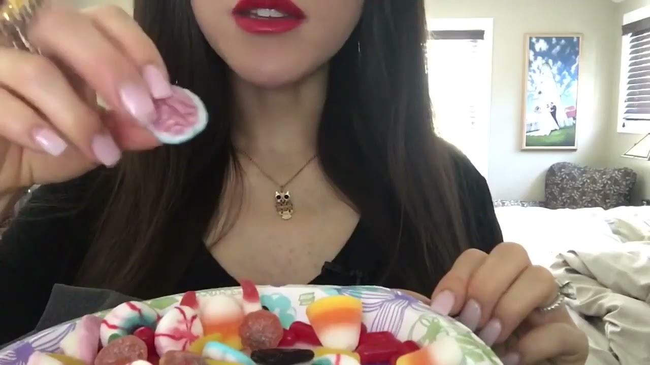 ASMR Eating Sounds  Halloween Gummy Candy