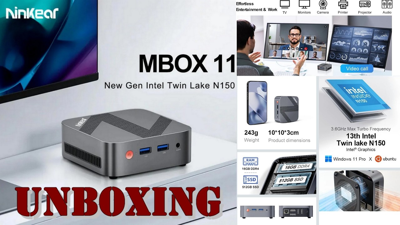 Unboxing Mini PC Ninkear MBOX 11