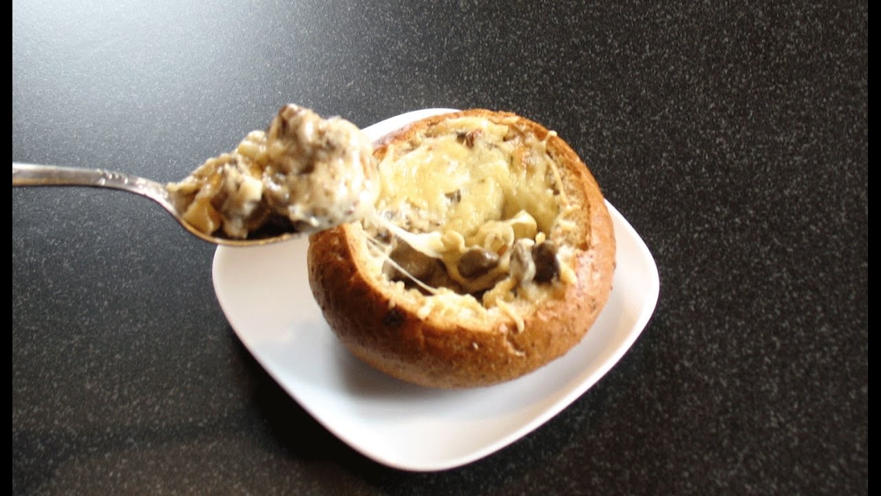 Mushroom Julienne Recipe in a Bread Bowl. How to cook Julienne. Cutlets with buckwheat.