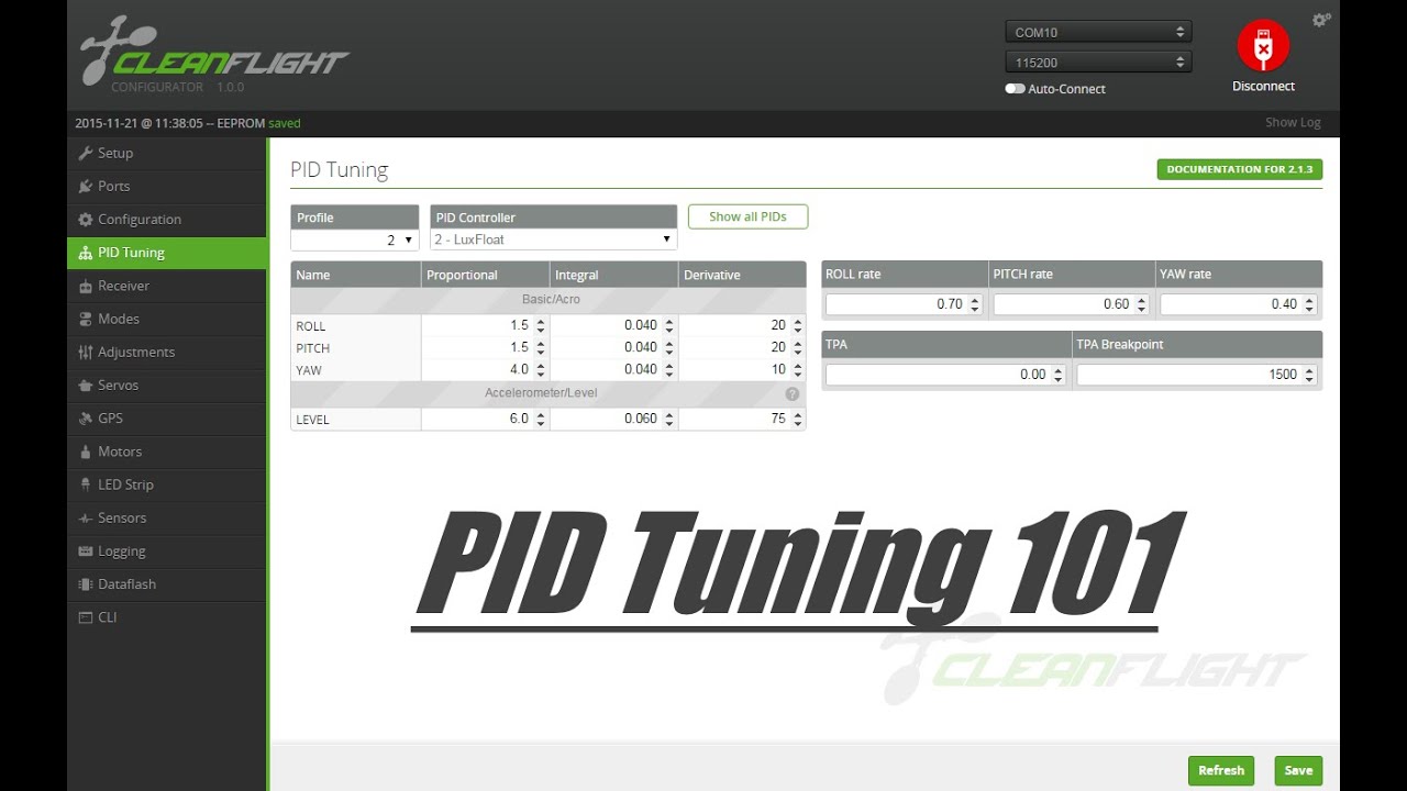 PID Tuning 101 // Betaflight / Luxfloat