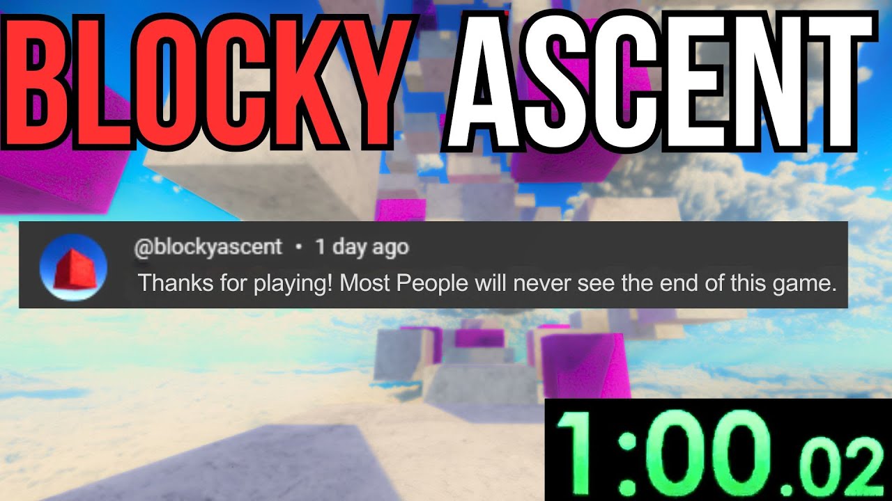 The Developer of Blocky Ascent called me out and now we kind of have to finish it