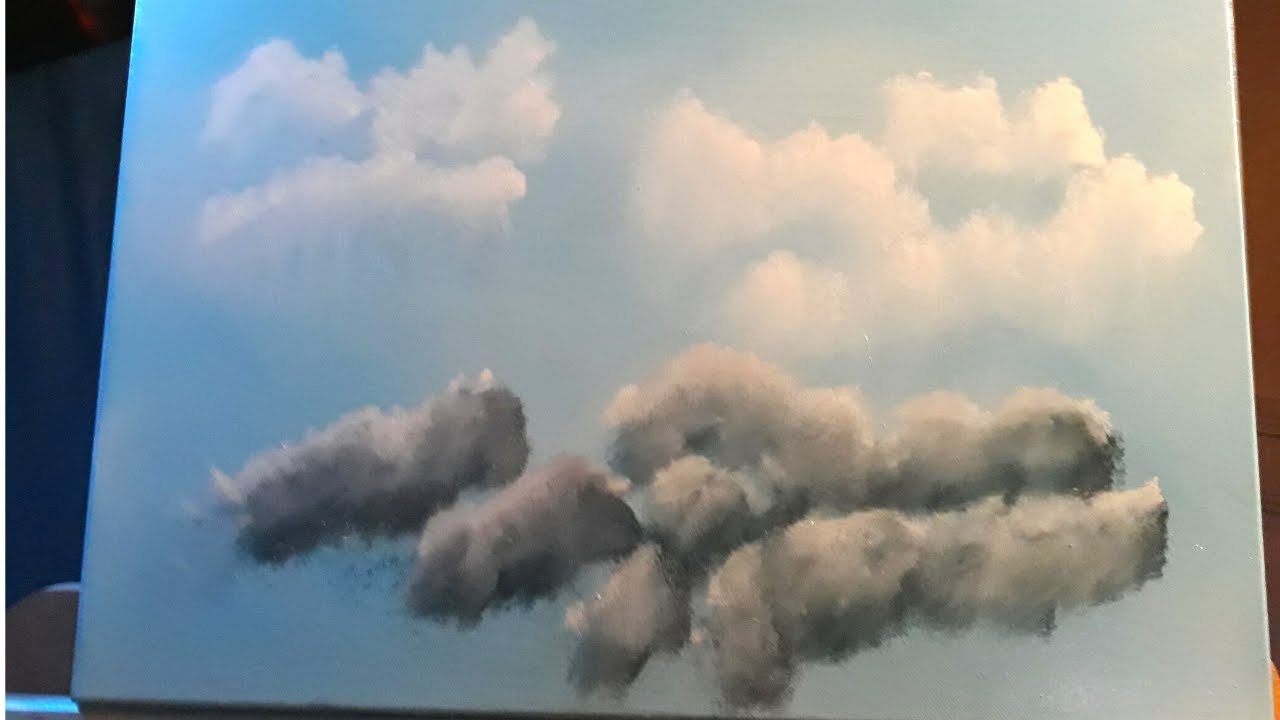 [tutoriel] - Comment peindre un ciel et des nuages - peinture à l'huile / Oil painting.