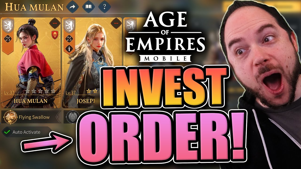 Legendary Hero Investment Order [new player guide] Age of Empires Mobile