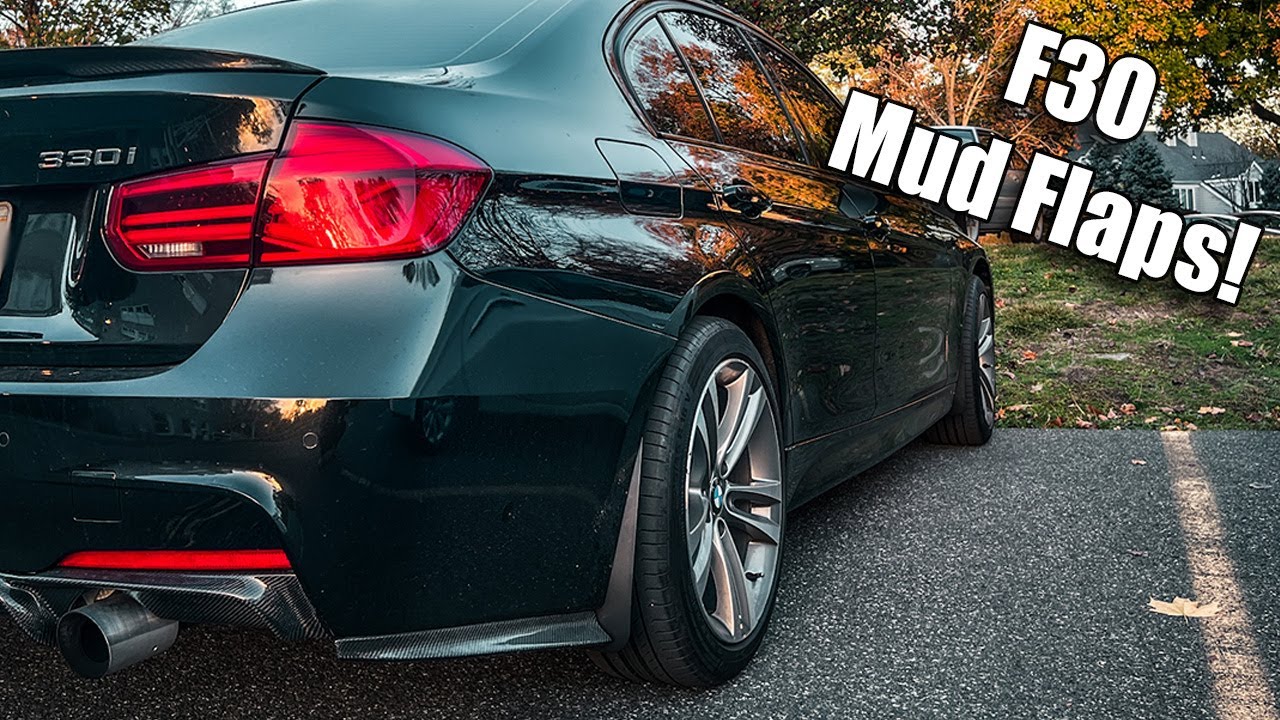 INSTALLING MUD FLAPS ON MY BMW F30 M SPORT!