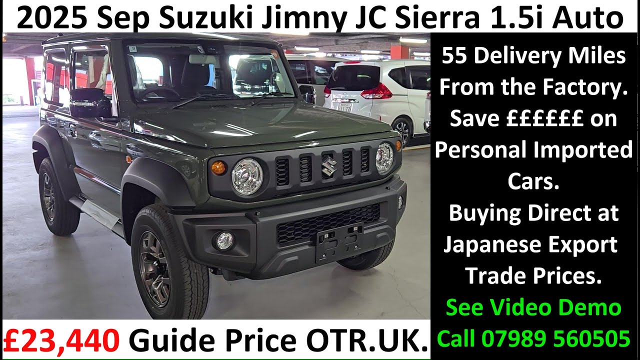£23,440 2025 Sep, Suzuki Jimny JC Sierra 1.5i Auto, 3 Door, 50 Delivery Miles