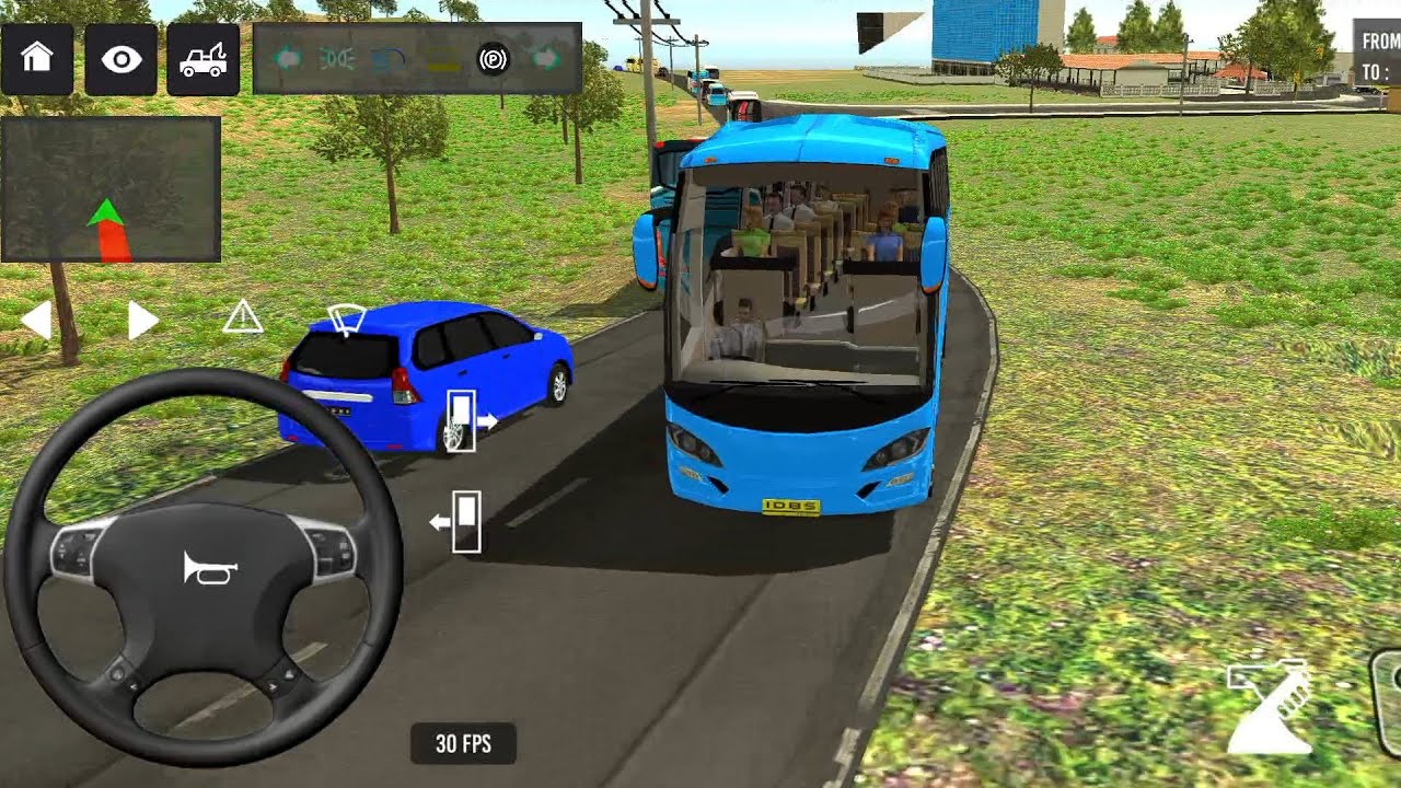 Euro Bus Driving Game Public Transportation 2024 -  Indonesia Bus Simulator Android Gameplay #1957