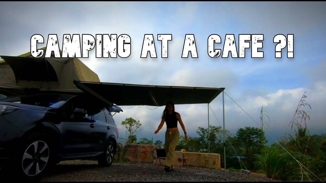 CAR CAMPING spot with an AMAZING VIEW | Leng's Cafe, Bukit Tinggi | SOLO CAMPING in front of a CAFE