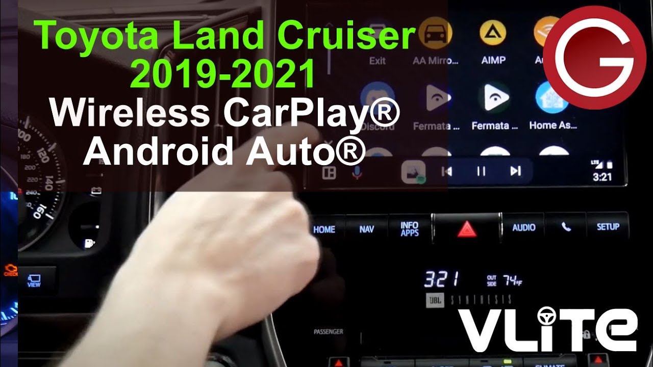 See Wireless CarPlay & Android Auto in Action on 2019-2021 Toyota Land Cruiser (GROM VLite VT2 Demo)