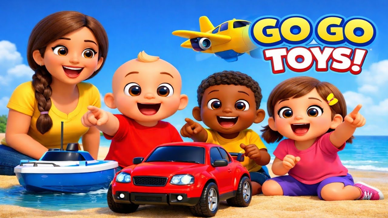Go Go Toys 🚗🚤✈️ + Wheels on the Bus | Kids Fun 3D Songs