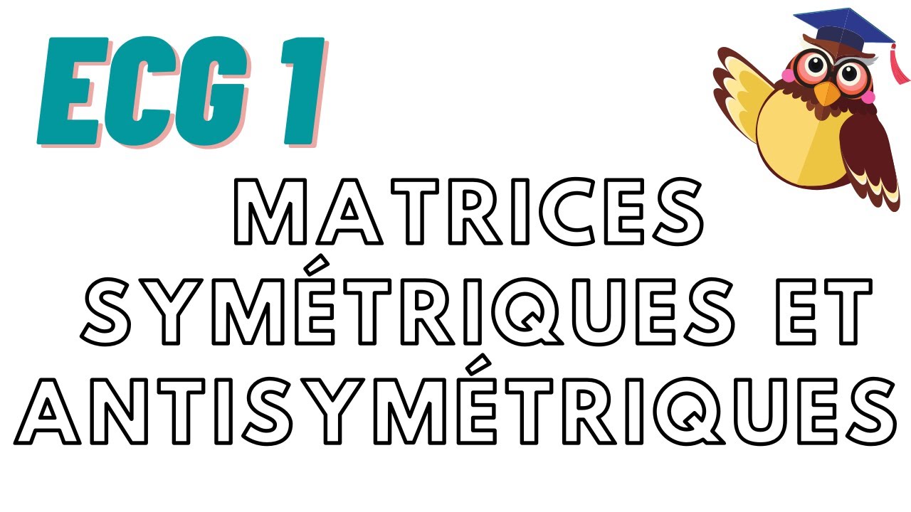 Matrices : cours 6 ECE/ECS ; matrices symétriques et anti-symétriques