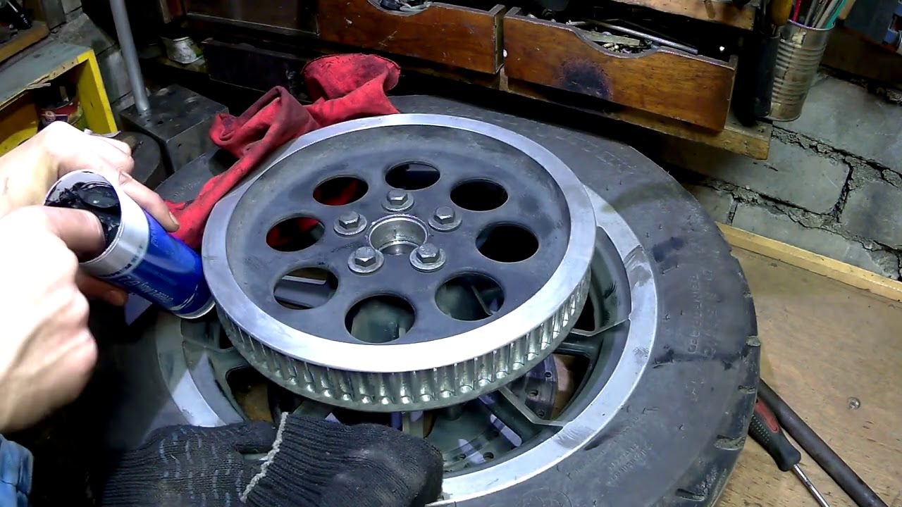 Промывка и смазка колёсных подшипников Timken на HD FLHRCI 1998