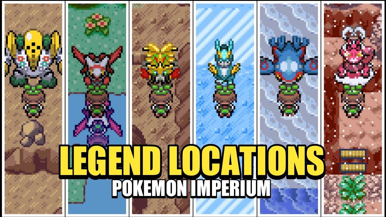 POKEMON IMPERIUM 1.1 - ALL LEGENDARY POKEMON LOCATIONS