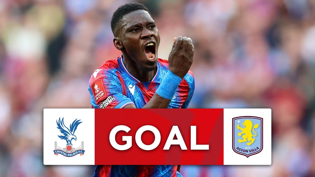 GOAL! | Isma&Iuml;la Sarr | Crystal Palace 2-0 Aston Villa | Semi-Final | Emirates FA Cup 2024-25