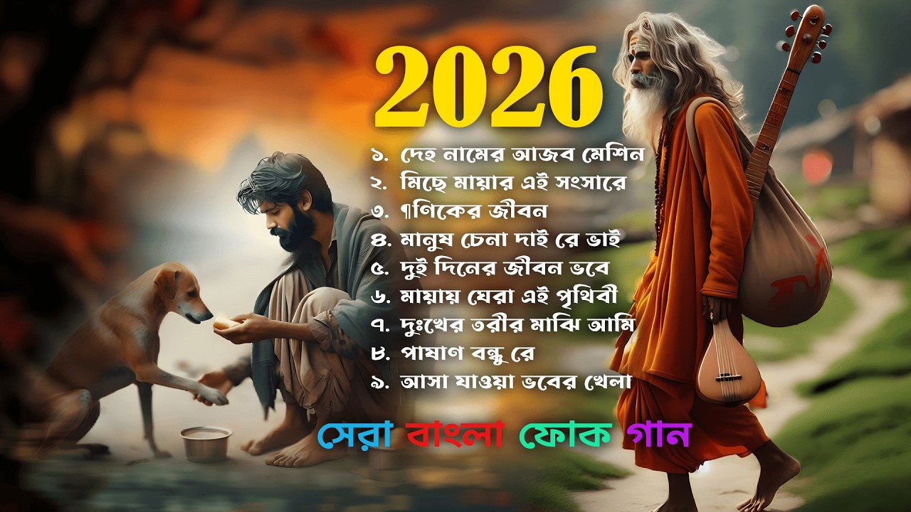 আধ্যাত্মিক বাংলা ফোক গান | Spiritual Bengali Folk Song | Bangla Folk Mix 2026 | সেরা বাংলা ফোক মিক্স