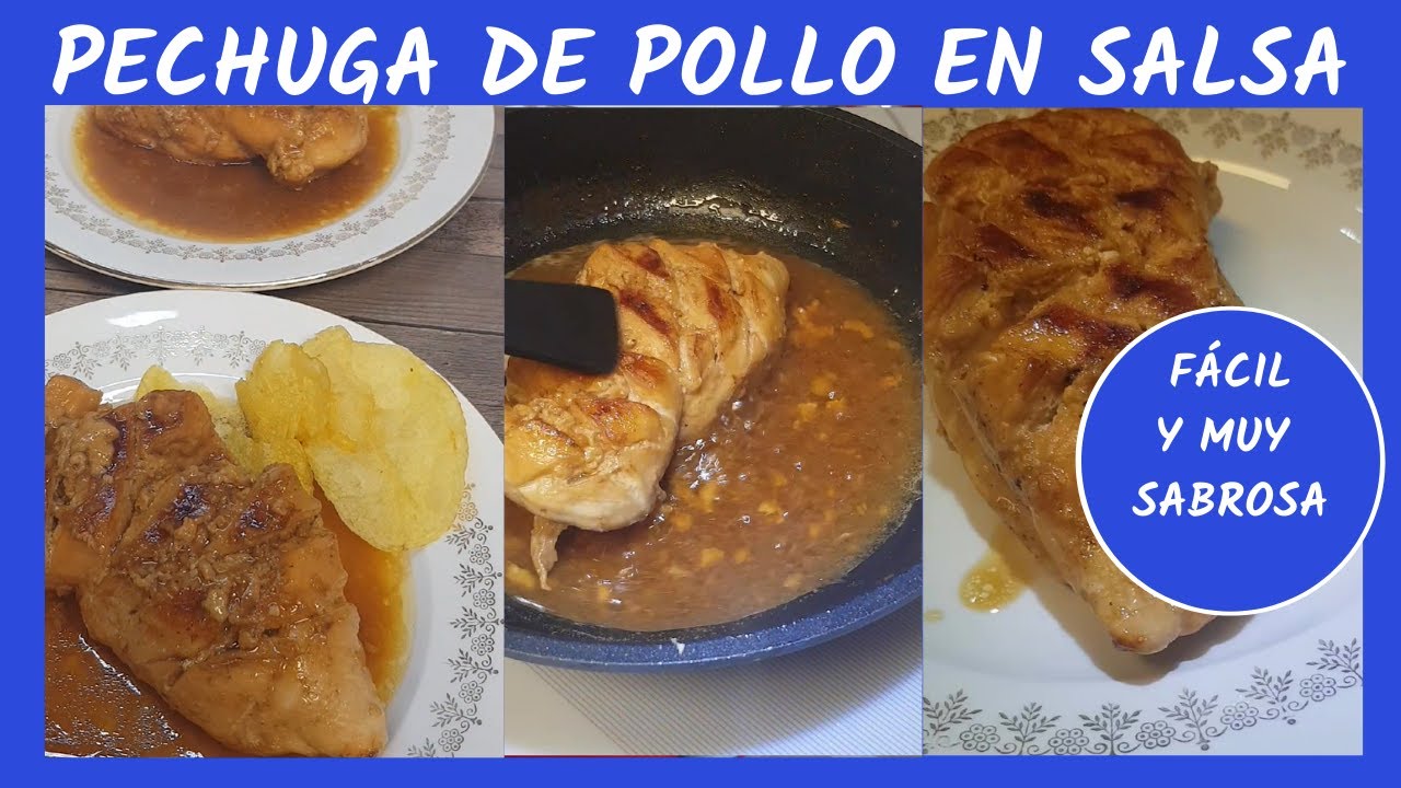 Pechugas de pollo en salsa #short