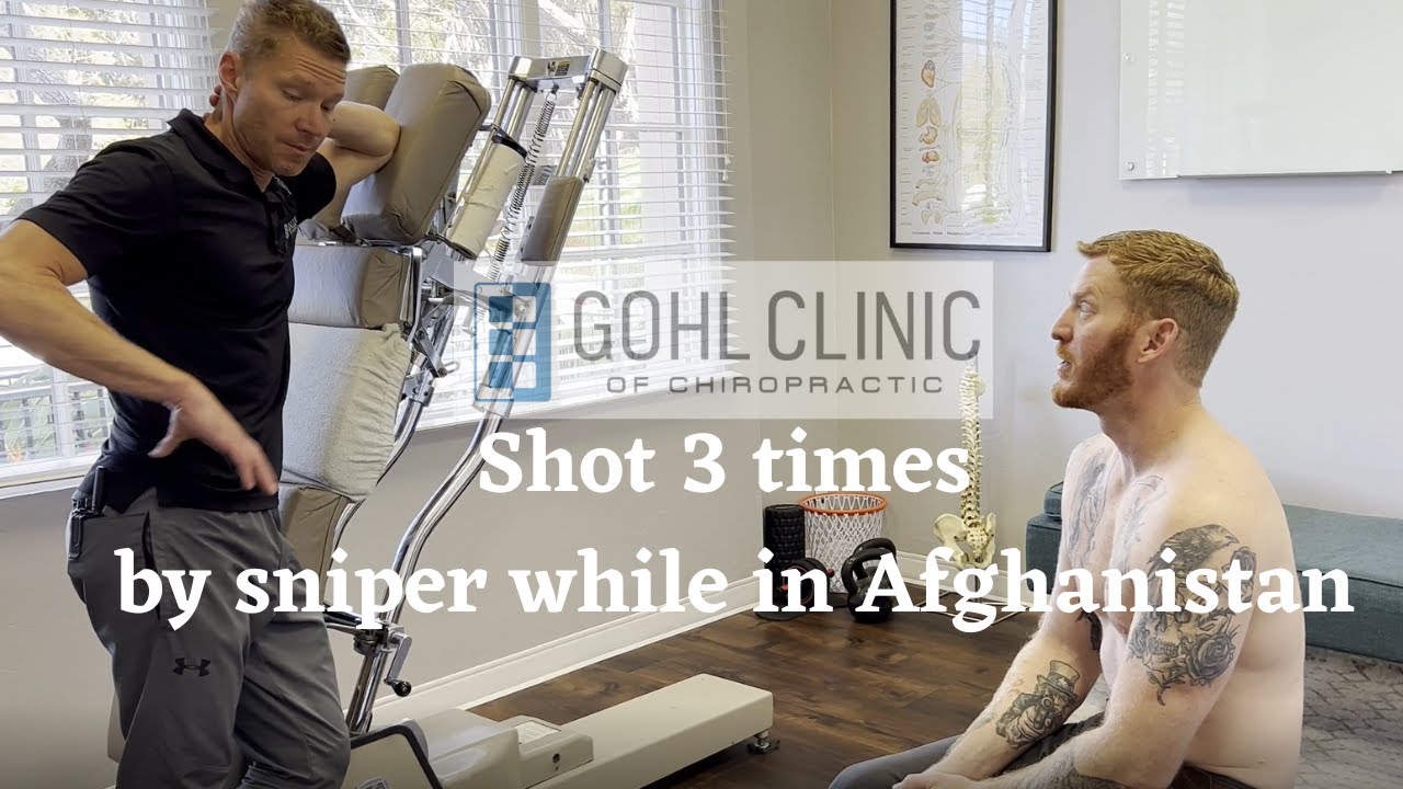 Gun shots to head and chest, falling off roof, patient reports relief with Gonstead Chiropractic