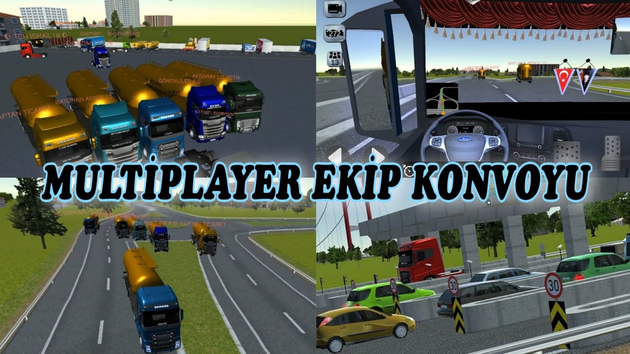 EKİPLE KONVOY - CARGO SİMULATOR 2021 TÜRKİYE FORD F MAX MODİFİYE MULTİPLAYER KONVOYU YENİ GÜNCELLEME