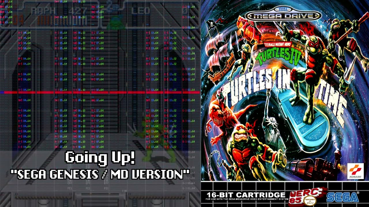TMNT IV: TURTLES IN TIME - Going Up! - 16 bit SEGA Genesis / MD Chiptune version ( werc85 ) OpenMPT