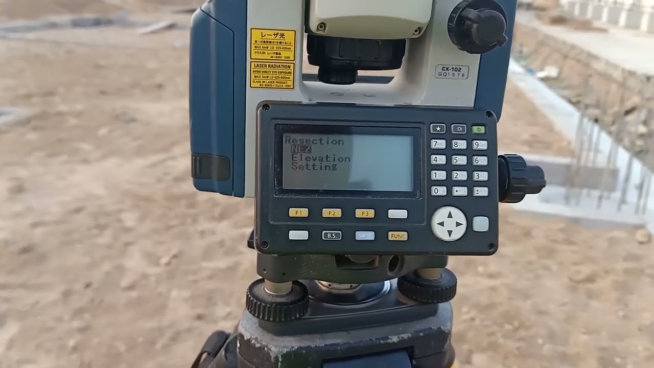 find elevation on total station sokkia cx102 cx105