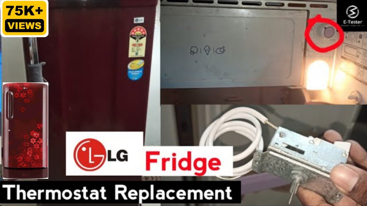 How to replace thermostat in LG refrigerator | @ETester