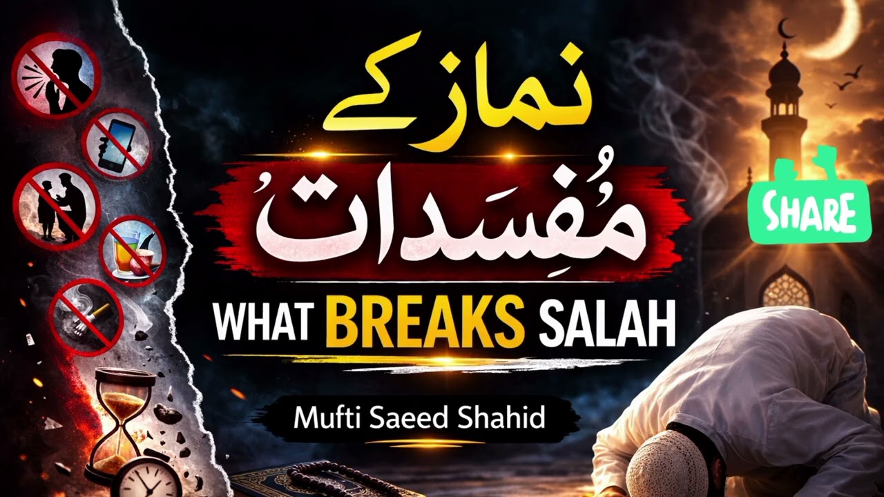 نماز کے مفسدات | What Breaks Salah مفتی سعید شاہد 