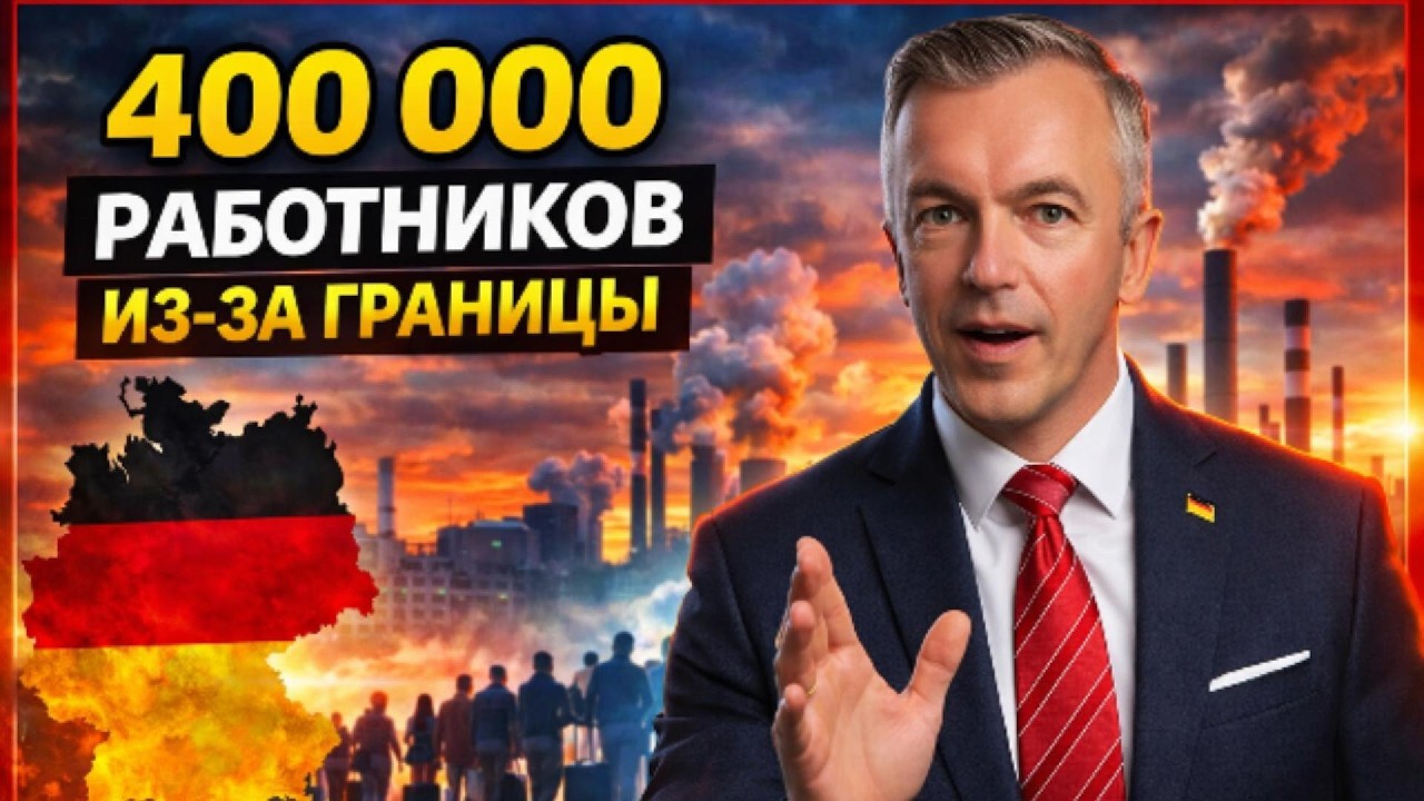 Пока компании уходят из Германии — правительство хочет 400 000 работников из-за границы