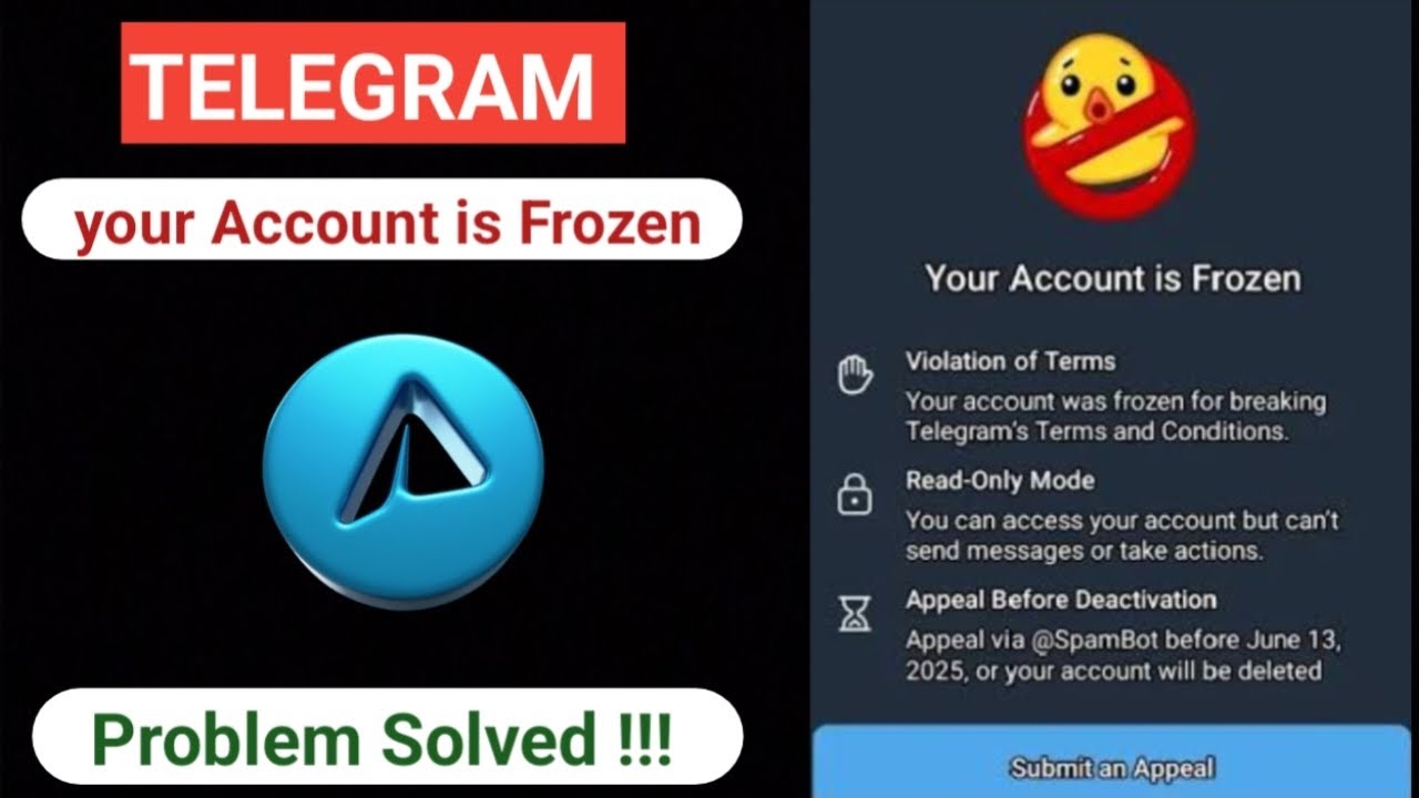 &laquo;Аккаунт Telegram заморожен? Вот как это исправить в 2025 году!&raquo; (Пошаговое руководство)