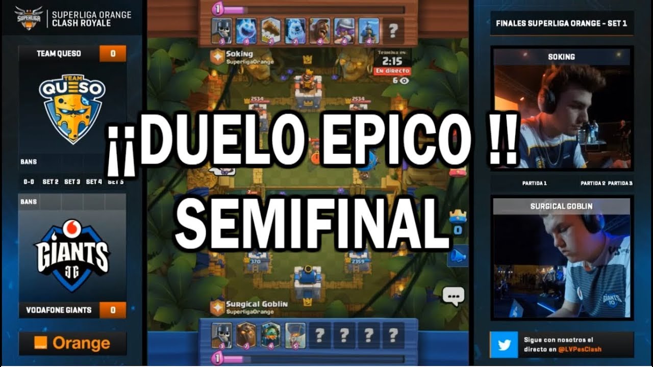[SEMIFINAL] TEAM QUESO VS VODAFONE GIANTS | SUPERLIGA ORANGE CLASH ROYALE | GAMERGY |