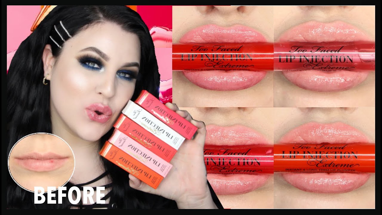 TOO FACED LIP INJECTION EXTREME [COLOR] *SWATCHES*
